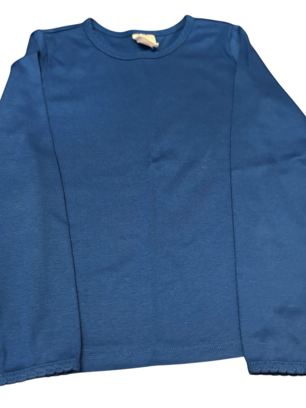 Hannah Andersson size 8 blue long sleeve shirt
